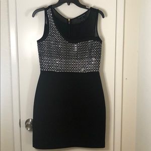 Sparkly French Connection black dress